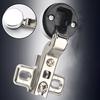 2pcs Hinge W/ Cover Accessories For Glass Cabinet Wardrobe Door Furniture For Glass Cabinets Furniture Wardrobes