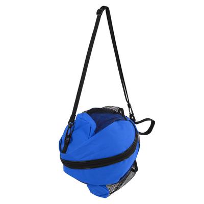 Round Mesh Basketball Bags Oxford Cloth Football Storage Pouch for Indoor Exercise SportBlue Cloth
