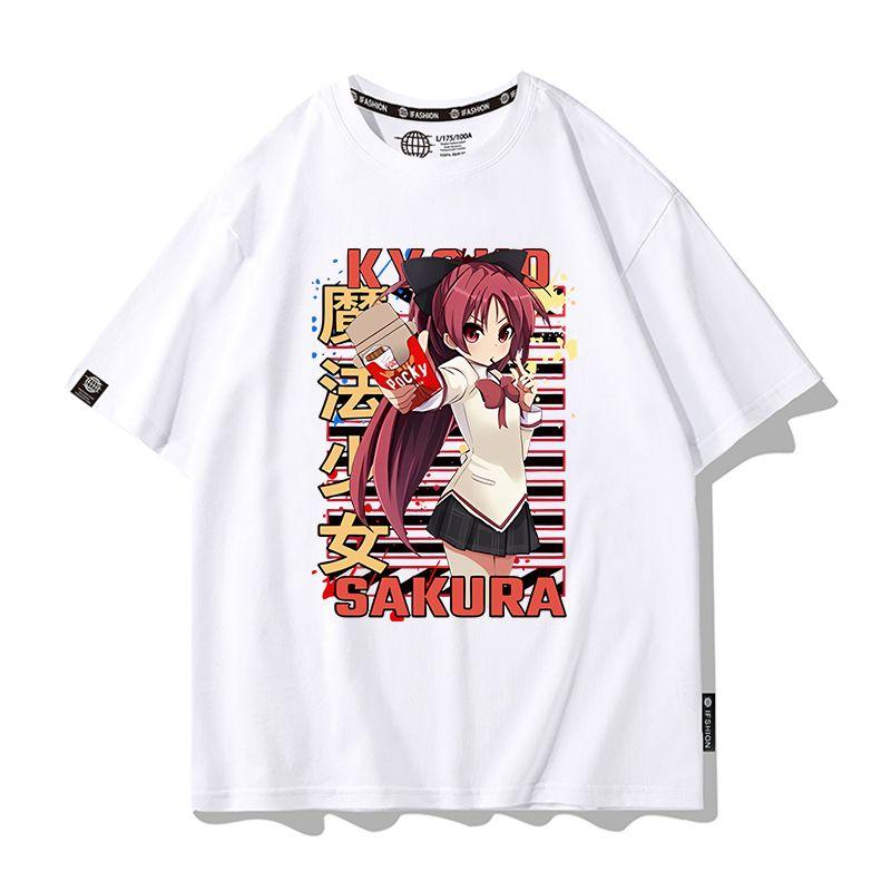 Anime Puella Magi Madoka Magica Cosplay Printed Short Sleeves TShirt Casual Tee Fashion Shirts In Summer Birthday Gifts