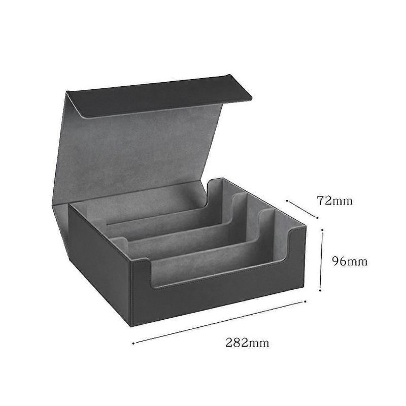 1800+ Card Deck Case For Trading Cards, Magnetic Card Storage Box Top Side-loading Deck Case Game C