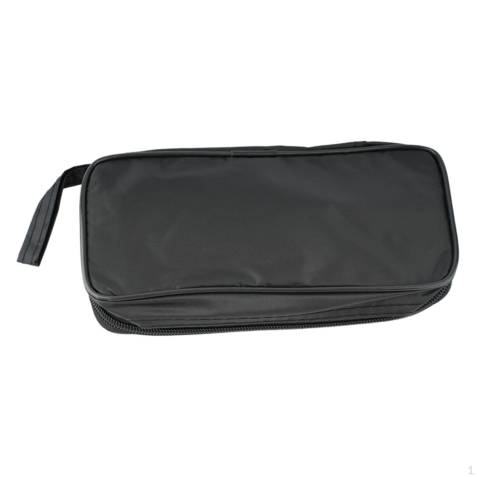 

Hard Case for Multimeter with Handle, Zipped Tool Bag, Wear-Resistant Portable Mesh Storage Pouch. S