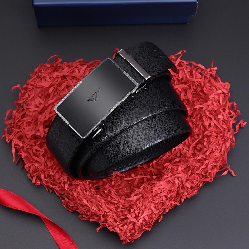Belts for Men's High End Automatic Buckle Belts  Cowhide Belts  Gift Belts