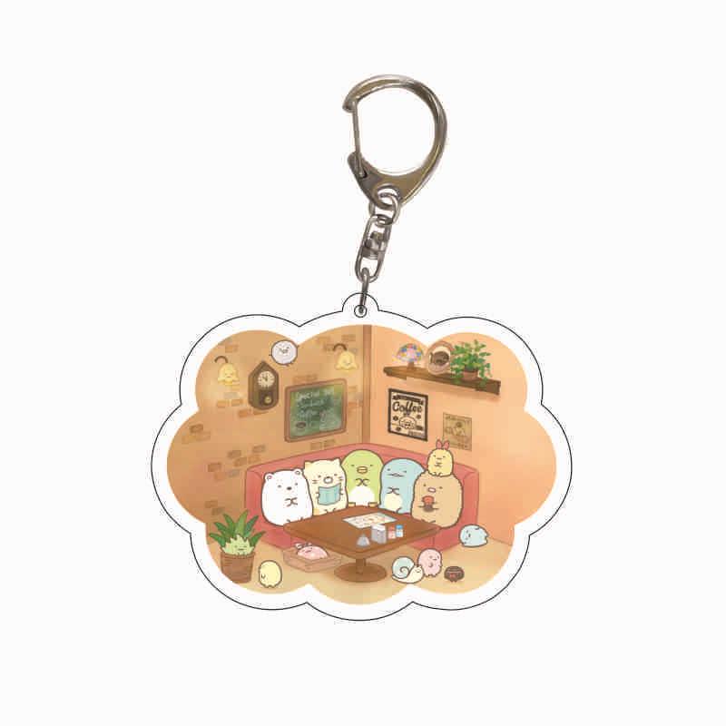 Acrylic Keychain: Japanese San-X Corner Creatures Anime Pendant for Backpack