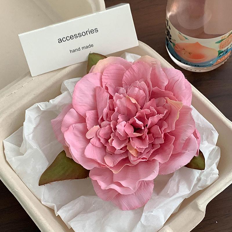 New Bohemia Big Peony Flower Hair Clip Vintage Side Barrettes Hairpins Hairgrip For Women Hair Accessories Fashion Headwear