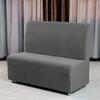 Solid Color Jacquard Sofa Cover Stretch Armless Sofa Seat Covers Non Slip Couch Slipcovers For Bar Cafe El Restaurant Decor