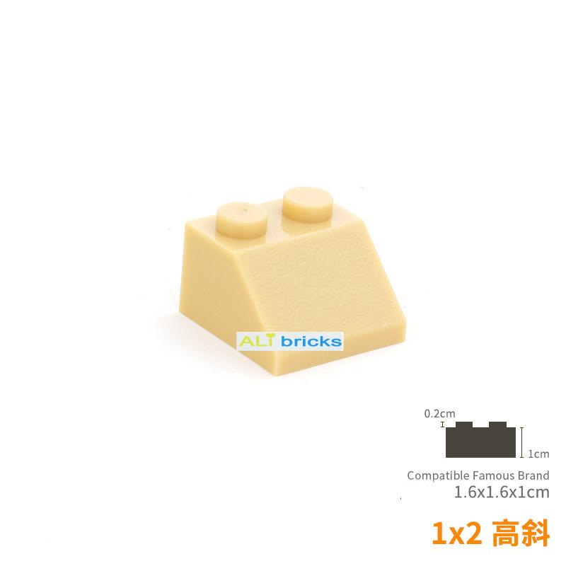 100pcs DIY Building Blocks Thick Figure Bricks Slope 2x2 Educational Creative Size Compatible With Plastic Toys for Children