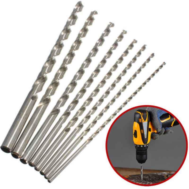 Diameter 2-6mm Length160-300mm Extra Long HSS Straight Shank Drill Bit