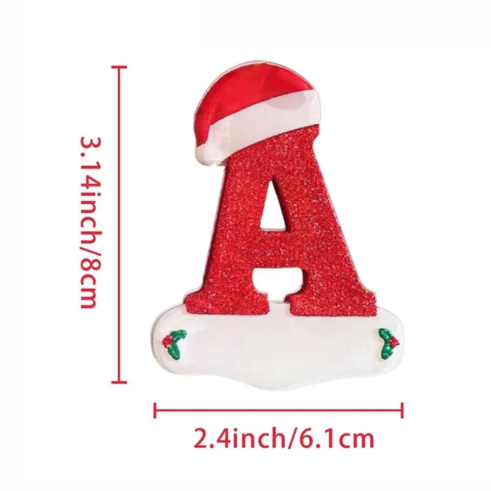 Christmas Letter Pendant Ornament Decor Set with 26 DIY Alphabet