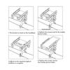 Bike Phone Mount Holder 360 Degree Rotatable Red Aluminum Alloy Handlebar Mounted Cell Phone Holder for Motorcycle Scooter