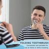 10Pcs Compact Folding Bamboo Charcoal Toothbrush Disposable Portable Toothbrush  Hiking