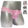 Men's Sexy Underwear Transparent Breathable Mesh Briefs Lace Soft Underpants