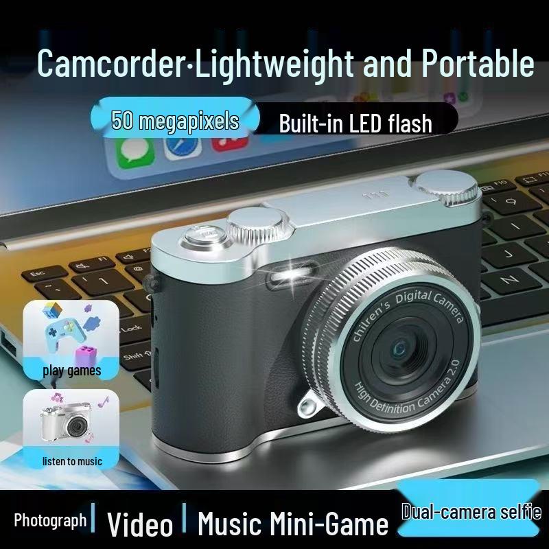 HD-Dual-Lens-CCD-Selfie-Kamera: Tragbares Einsteiger-Geschenk für Influencer und Studenten