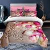 Valentine'S Dayname Love Heart Romantic Comfortable Duvet Quilt Cover Pillowcase Bedding Set Children Bedroom Decoration