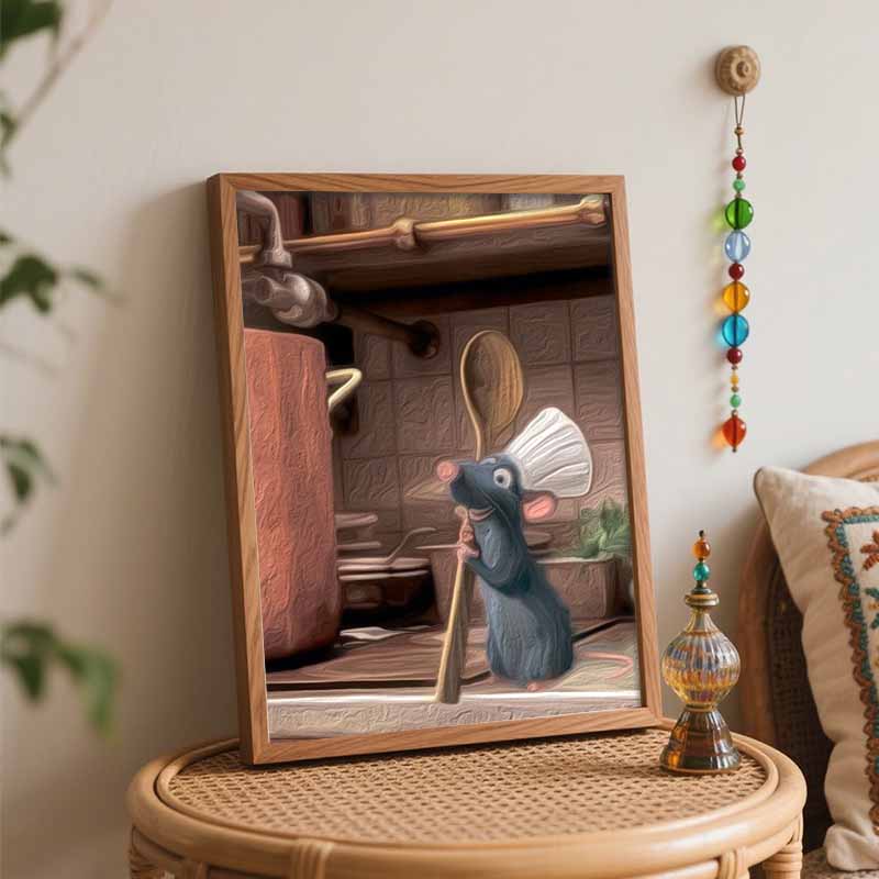 Disney Ratatouille Chef Remy Oil Painting Kit Home Decor Gift