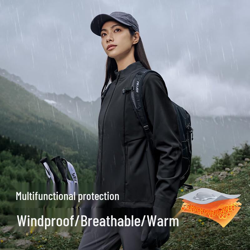 Pelliot Women's Windproof Warm Softshell Jacket