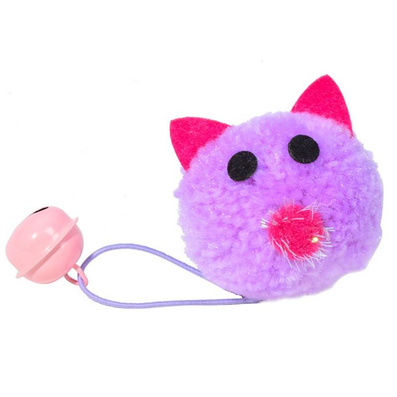 Cat Toy Plush Mouse Cat Toys Interactive Self-hi Teaser Cats Toy with Bell Wool Ball Mouse Toys for Cats Scratching Pet Supplies