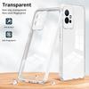 For Vivo Y30/Y33s/T1/Y75/Y55 5G 3-in-1 Transparent Phone Cover TPU+PC Camera Protection Back Case