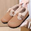 Doudou Woolen Lamb To Keep Warm In Autumn and Winter, New Flat-bottomed Birkenstock Retro Pedals, Velvet Lazy Cotton Shoes, Low-top Women's Shoes