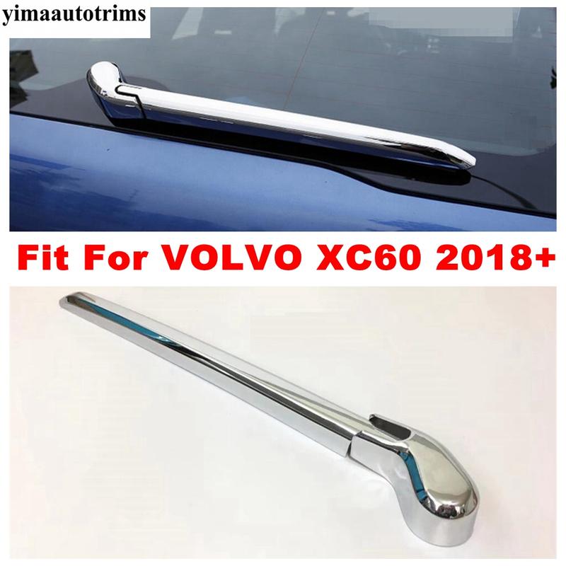 Rear Window Wiper Arm Decoration Protection Cover Trim For VOLVO XC60 2018 - 2024 ABS Chrome Accessories Exterior Refit Kit