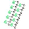 10PCS Lot Rod Tip Clamp Bells Fishing Pole Fish Bite Lure Alarm Alert Twin Bell Ring Clip