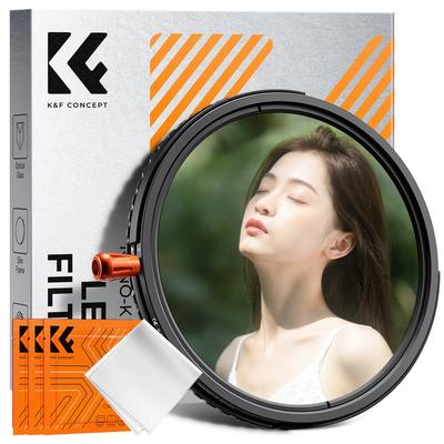 CONCEPT 55mm and Black Mist Light and Softening Variable ND PL and Softening K&F ND2-32, CPL, 1/4" 3-in-1 Multi-Function Filter Reduction,