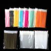 50 Pcs Disposable Hollow Lip Brush Soft Lipstick Mascara Wands Applicators Eyelash Cleaner Cosmetic Brushes Women Make Up Tools