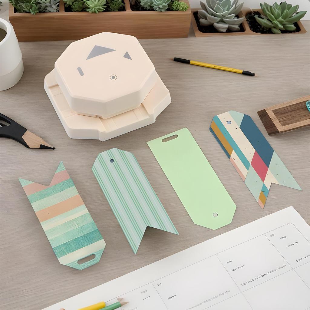 4 In 1 Tag Punch Corner Rounder Cutter Paper Label Punch for Scrapbooking Card for DIY Paper Card Photo Card Making Supplies