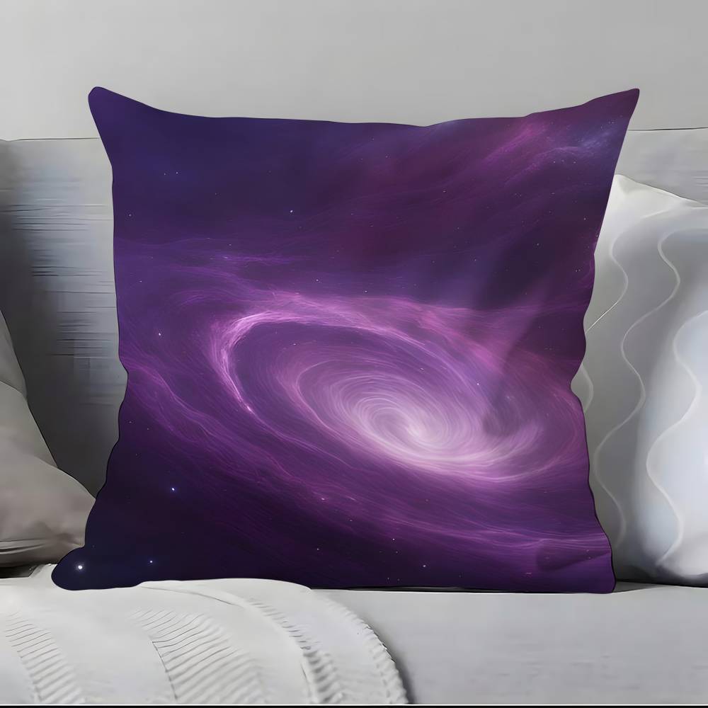 Space Starry Sky Art Pillow Case  Ultra Soft Skin Friendly Fabric Cloud Like Comfort & Concealed Zipper