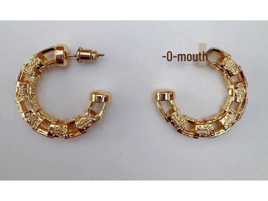 Cross Hollow Woven Twist Hoop Earrings - Simple, Versatile C-Shaped Fashion Studs
