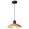 Walnut Finish Pendant Light - Wabi-Sabi Style for Restaurants, Bars, and Homes