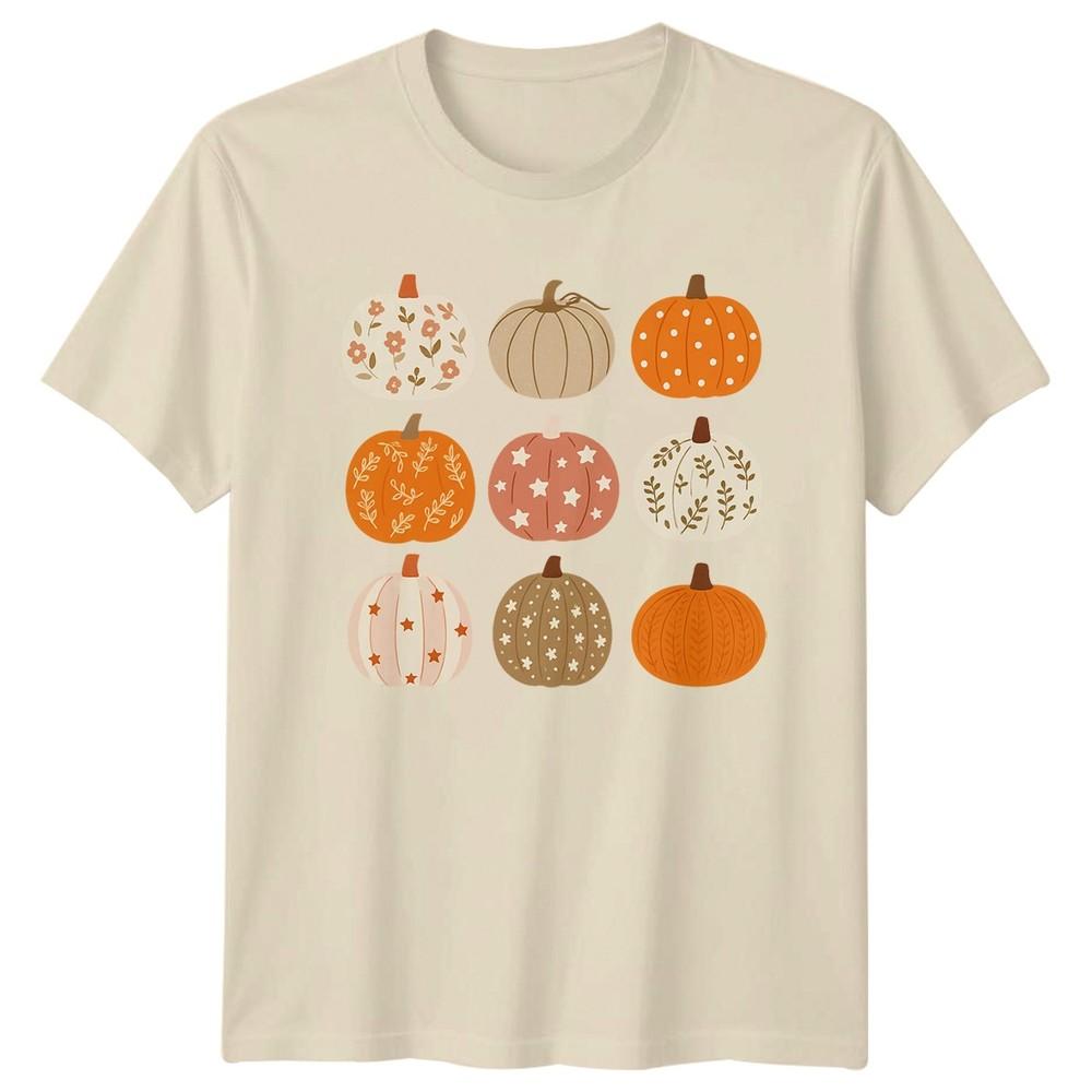 Autumn Pumpkins Fall Harvest Unisexs TShirt Unisexs Graphic Tee