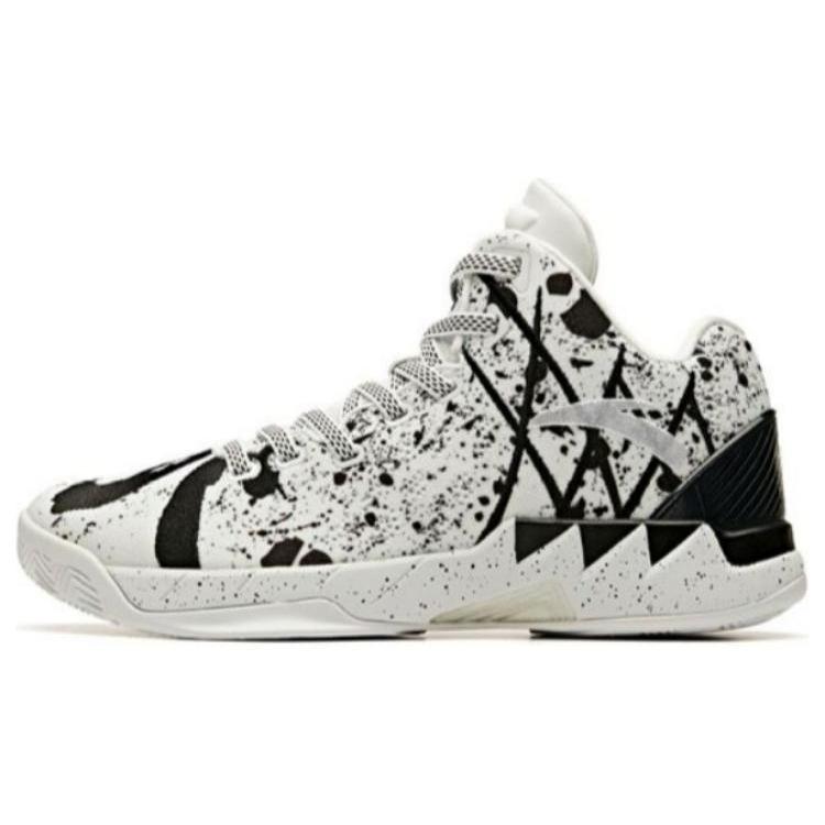 

new Anta KT1 Abrasion Resistant Breathable Low Top Basketball Shoes Men s Black White 45