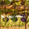 IP65 Waterproof Outdoor Bouncy Spring Powered Bee Hanging Lights Solar Lights Metal Ornaments Energy Efficient Lighting Fairy for Backyard