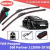 Front Windshield Layer Strip Wipers 2025 Latest Model Car Wiper For Peugeot 308SW T9 308 Estate 408 MK1 2010-
