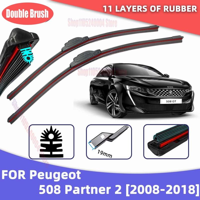 Front Windshield Layer Strip Wipers 2025 Latest Model Car Wiper For Peugeot 308SW T9 308 Estate 408 MK1 2010-