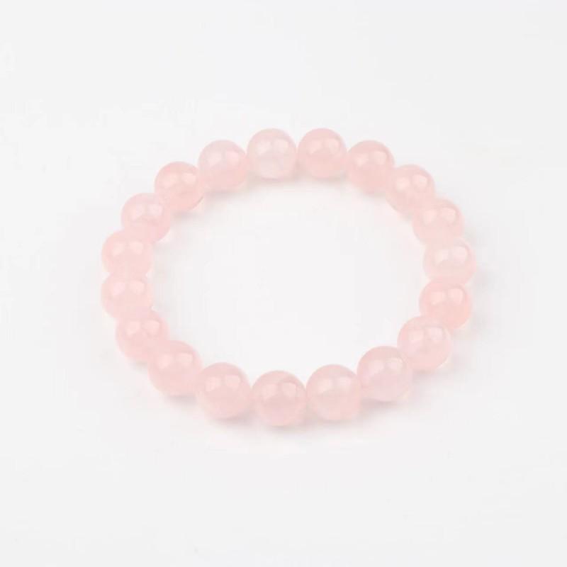 Natural Madagascar Pink Quartz Bracelet for Women DIY Handmade Bracelets Attract Love Grapefruit Pink