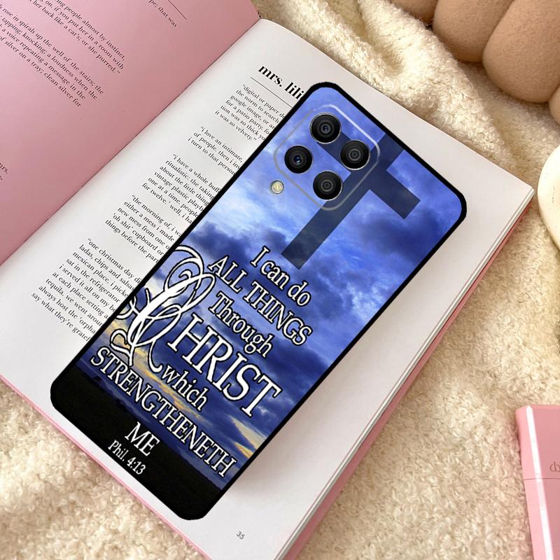 

Christian Jesus Christ Bible Verse Case For Samsung Galaxy M12 M14 M11 M13 M15 M06 M16 M36 M56 M31 M53 M32 M52 M35 M55 M34 M54 Samsung M21