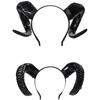 Halloween Witch Ox Horn Shape Headband Shoot Movie Demon Evil Hair Hoop Greek God Cosplay Party Costume Headpiece