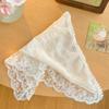 Double-use Lace Trim Hair Scarf Early Spring Butt Curtain Small Apron A-Line Half Skirt Fashion Ins Style Stacked Short Skirts