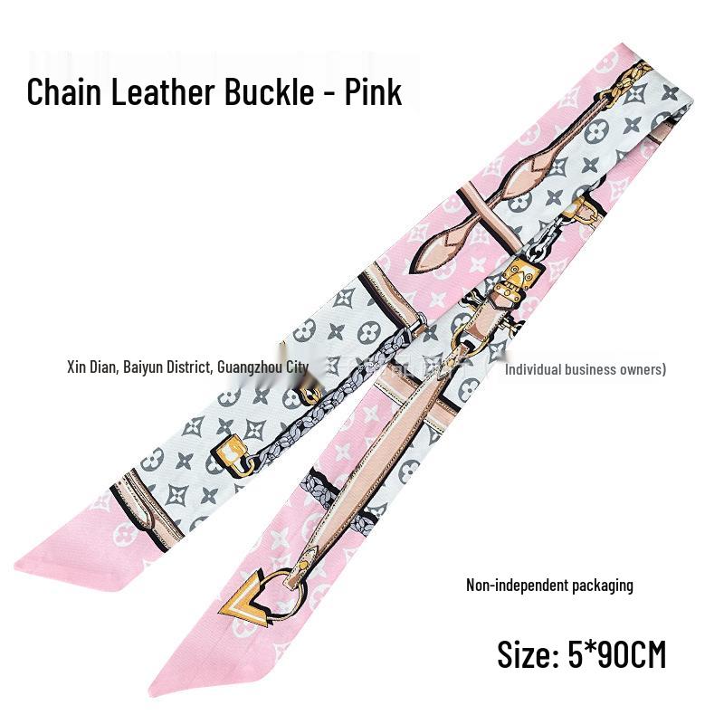 Silk Scarf Accessory: Long Ribbon for Bag, Headband, or Hair Tie