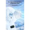 Ice Compress High-speed Cooling Fan Handheld Fans USB Rechargeable Portable Mini Fan LED Digital Display, Travel,Camping,Outdoor