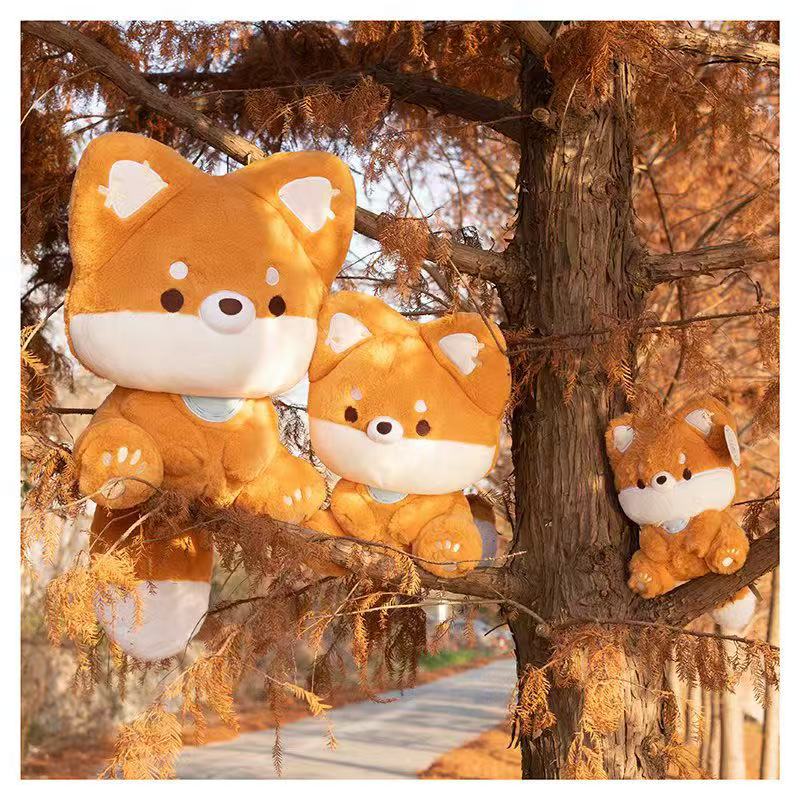 Simulation Big Tail Fox Doll Plush Toy 23/36/50cm Handmade Cartoon Anime Cute Pillow Cushion Home Decor Kids Birthday Gift