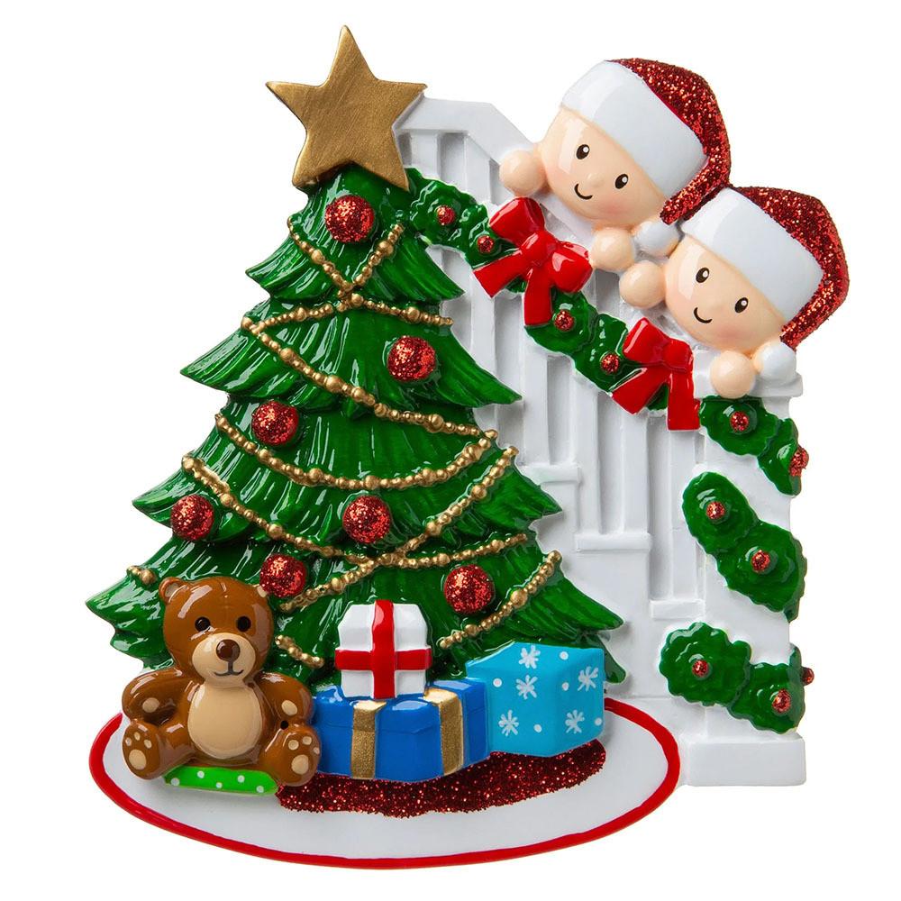 Beautiful Zibi Diy Christmas Family Resin Mask Ornament Celebratory Santa Design For Festive Cheer