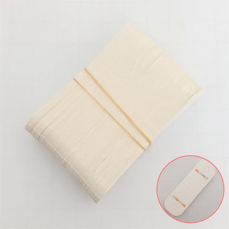 50Pcs Hair Rope Half Folded Card Hair Accessories Cardboard Display Card Labels Hair Rope Packaging Hanging Tag Cardboard Label
