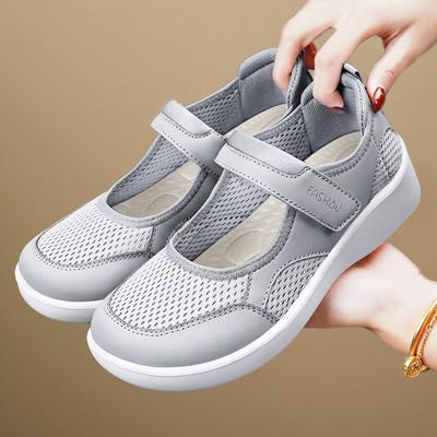 Nouvelles Chaussures Décontractées Respirantes pour Femmes avec Semelles Souples et Sans Fatigue du Pied, Chaussures Velcro