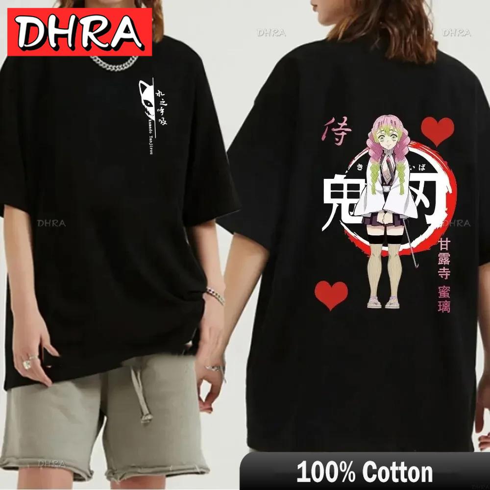 Japanese Anime Demon Slayer Graphic Zenitsu Shinobu TShirt Fashion Tanjiro Inosuke Zenitsu Womens T Shirt Men Tees Nezuko Tops