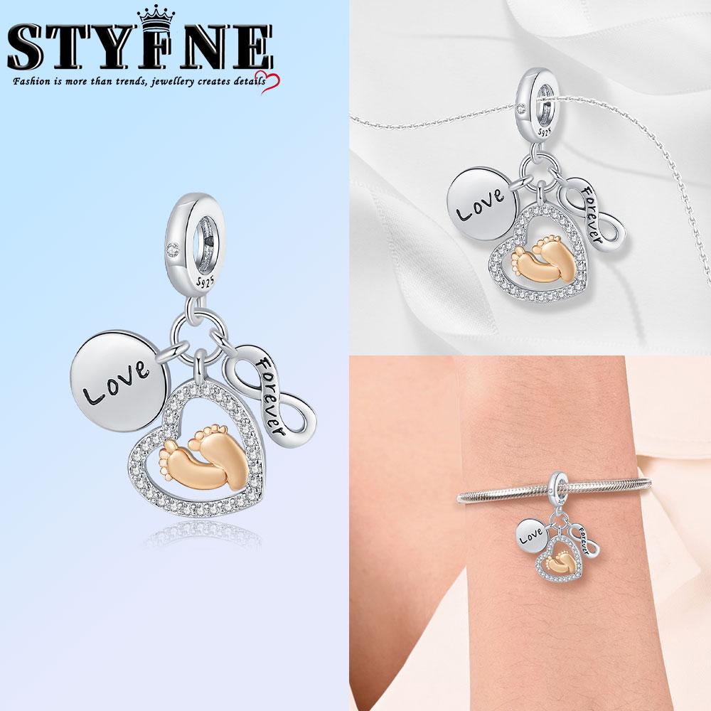 Copper Infinity Love Dangle Charms Like Snake Entangle Beads Fit Original Bracelet Diy Fine Jewelry Gifts For Women