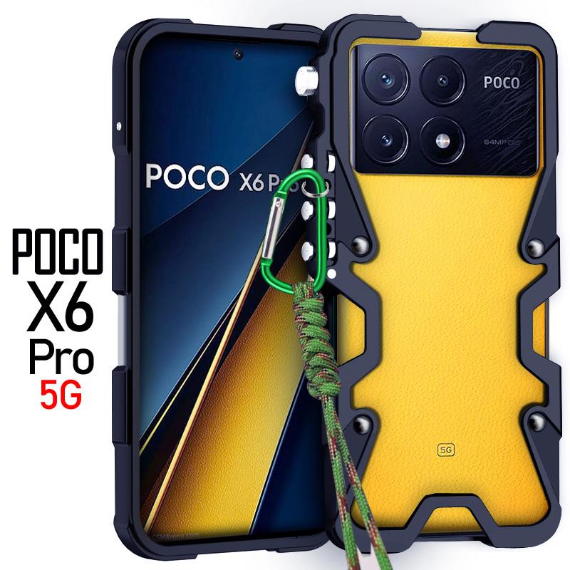 Luxury Sports Metal Aluminum Bumper Armor Case for Xiaomi Poco X7 X6 X5 F7 F6 F5 M6 Pro F7 Pro Ultra X6 Neo Shockproof Back Case