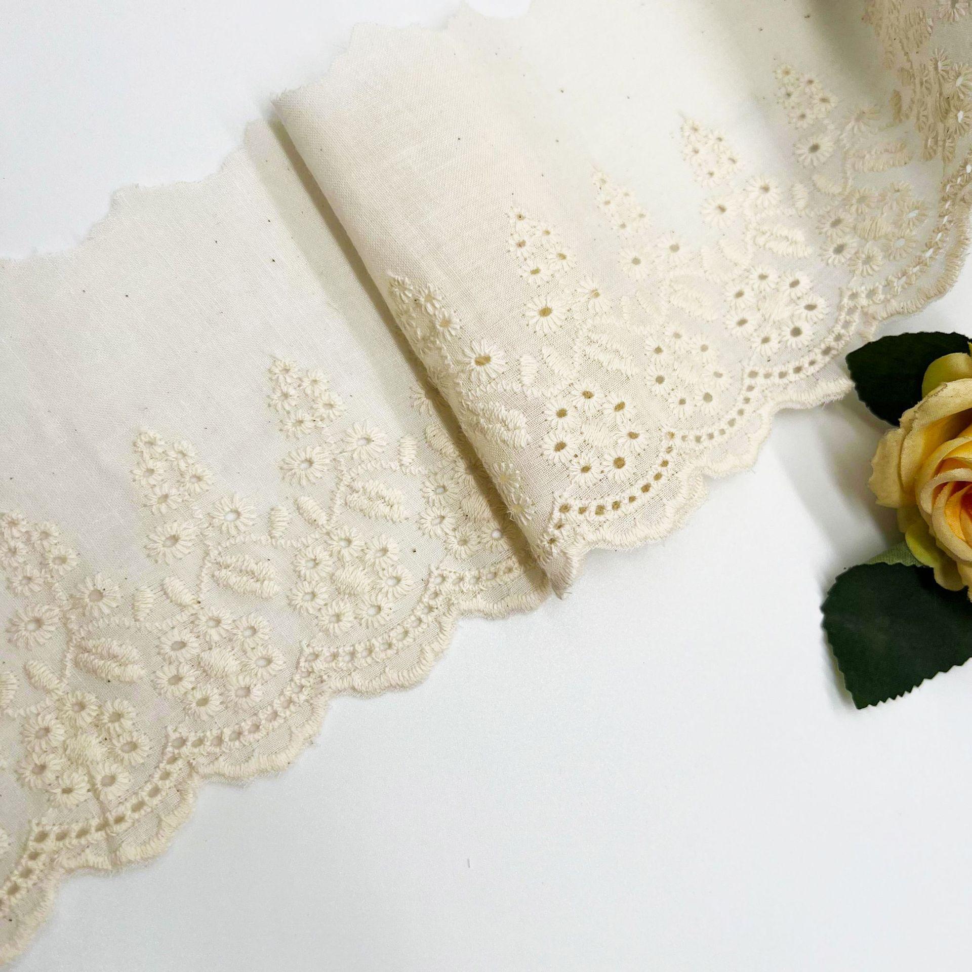 

Элегантное кружево звездного цвета, хлопковое кружево, широкое кружево, ажурное кружево, кружевные аксессуары, кружево своими руками, хлопковые кружева, хлопковые ткани, поделки, изготовление лент 8cm*10 Yards