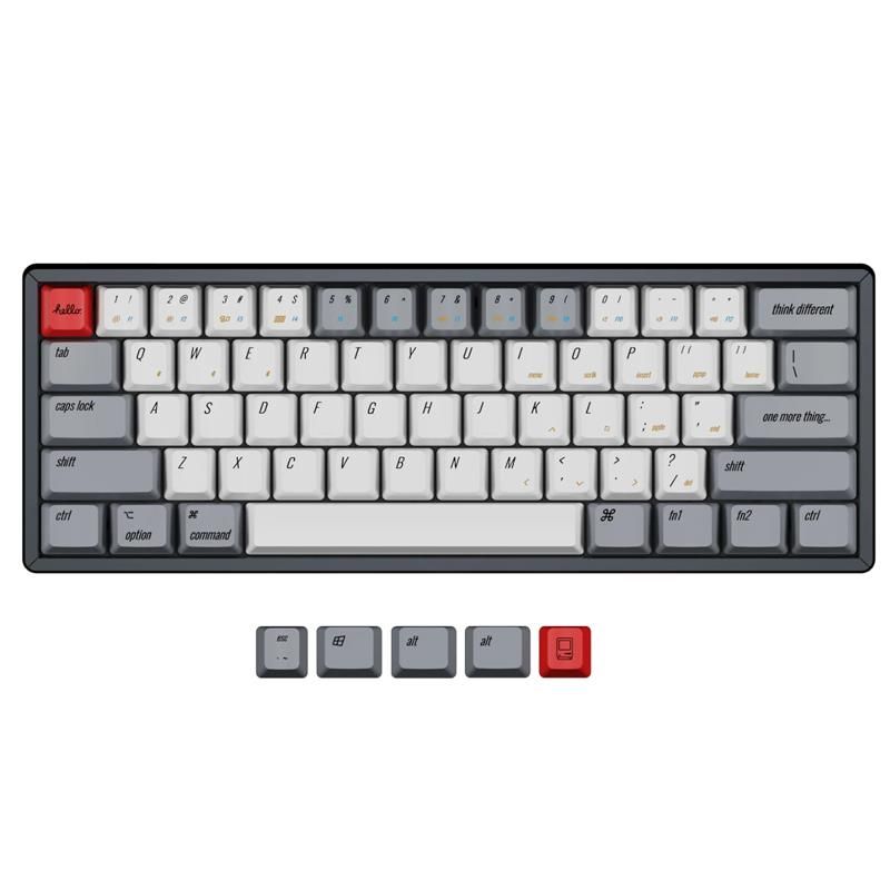 

Keychron PBT Sublimation Key Cap OEM Height Low Axis ABS Transparent Mechanical Keyboard Supplement Small Full Set Q4/K12/V4-OEM Retro sublimation key cap
